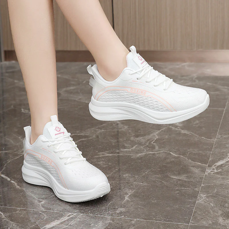 Damen Lauf-Sneaker mit atmungsaktivem Mesh-Obermaterial und dämpfender Sohle Heidi Mode - Image 3
