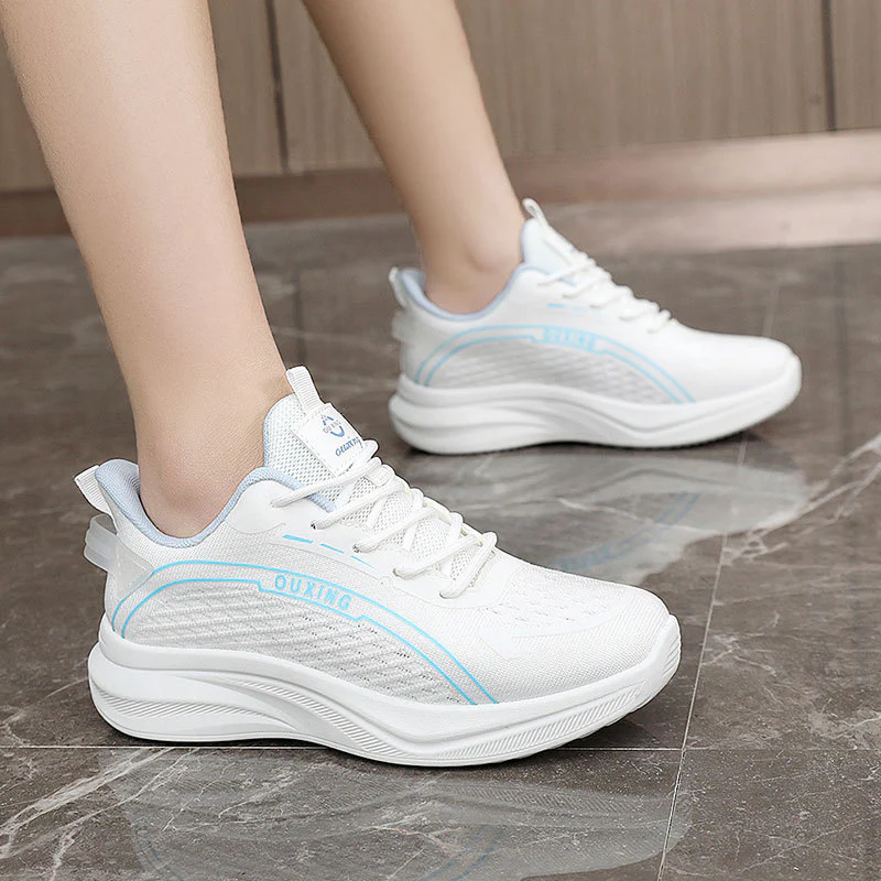 Damen Lauf-Sneaker mit atmungsaktivem Mesh-Obermaterial und dämpfender Sohle Heidi Mode - Image 4