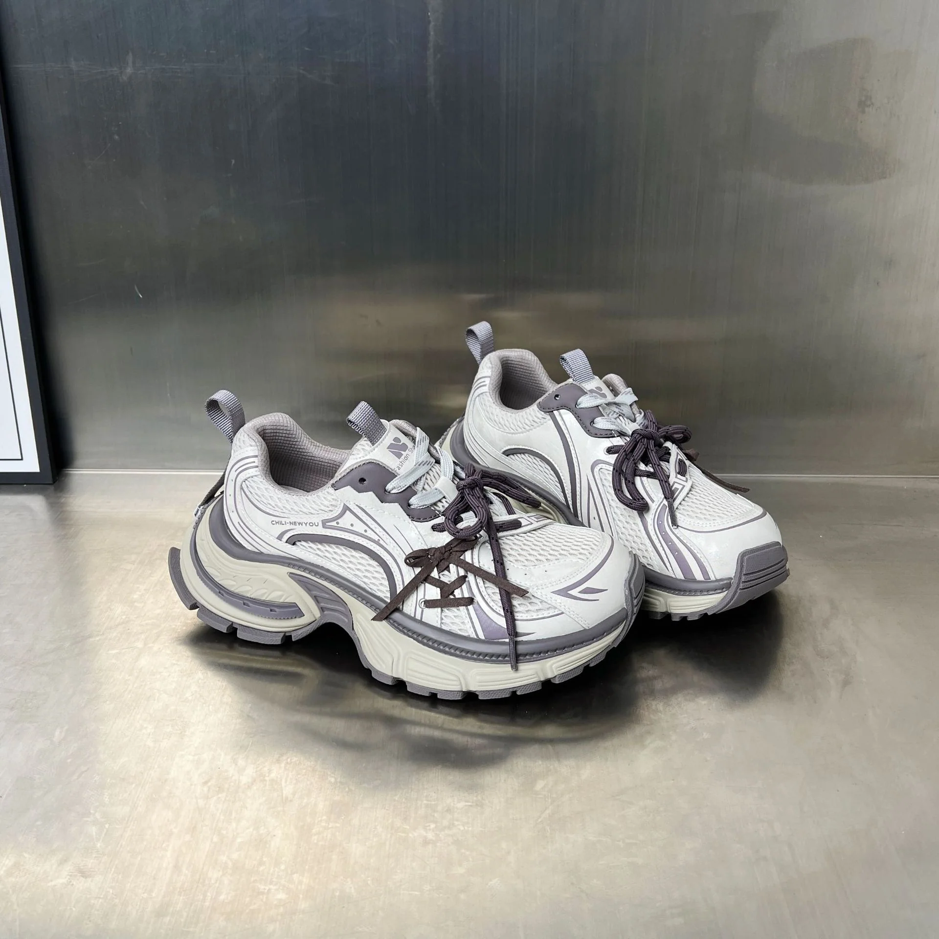 Damen Lauf- und Fitness-Sneakers mit atmungsaktivem Mesh und dämpfendem Fußbett Heidi Mode - Image 4