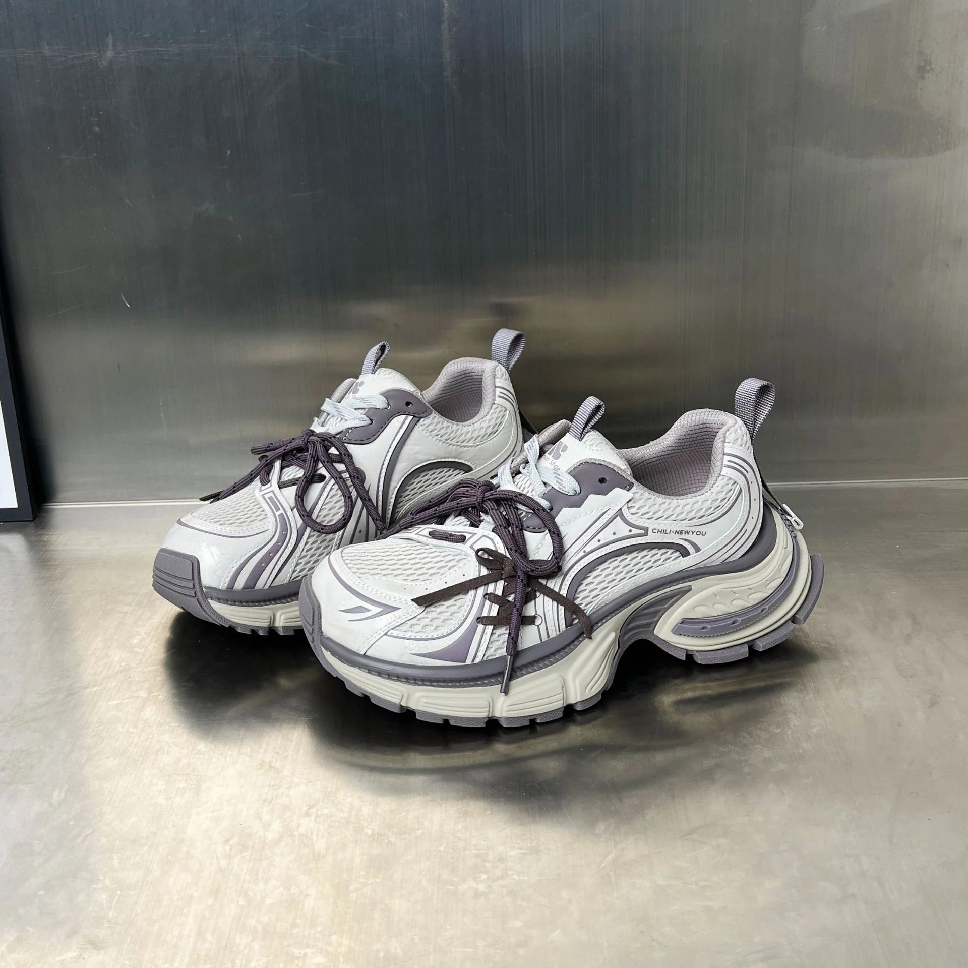 Damen Lauf- und Fitness-Sneakers mit atmungsaktivem Mesh und dämpfendem Fußbett Heidi Mode - Image 7