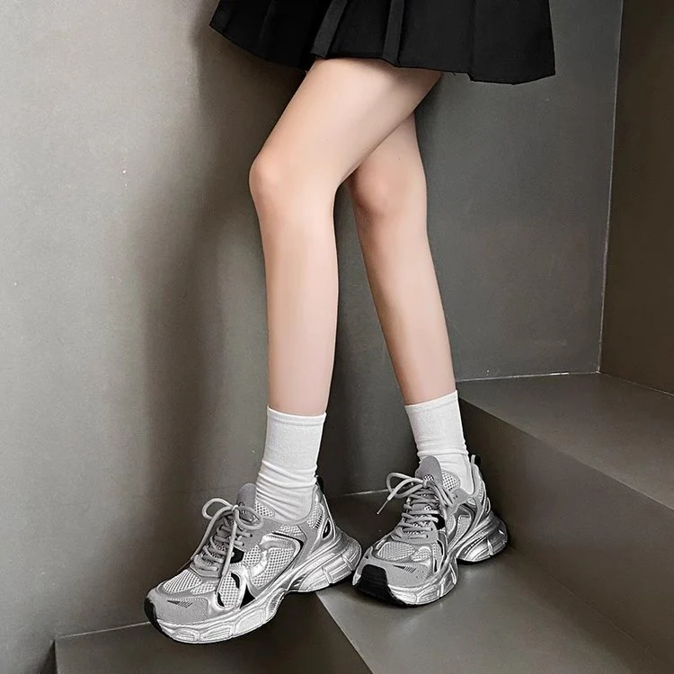 Damen Lauf- und Freizeitsneaker mit atmungsaktivem Obermaterial und gepolsterter Sohle Heidi Mode - Image 4