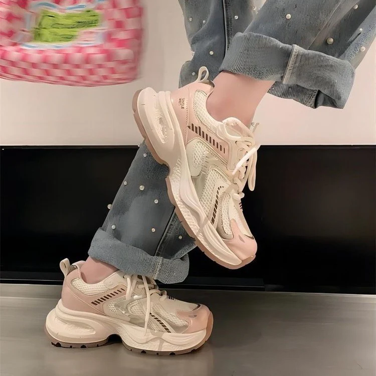 Damen Laufende Sneakers mit atmungsaktivem Mesh-Obermaterial und stabiler Dämpfung Heidi Mode - Image 2