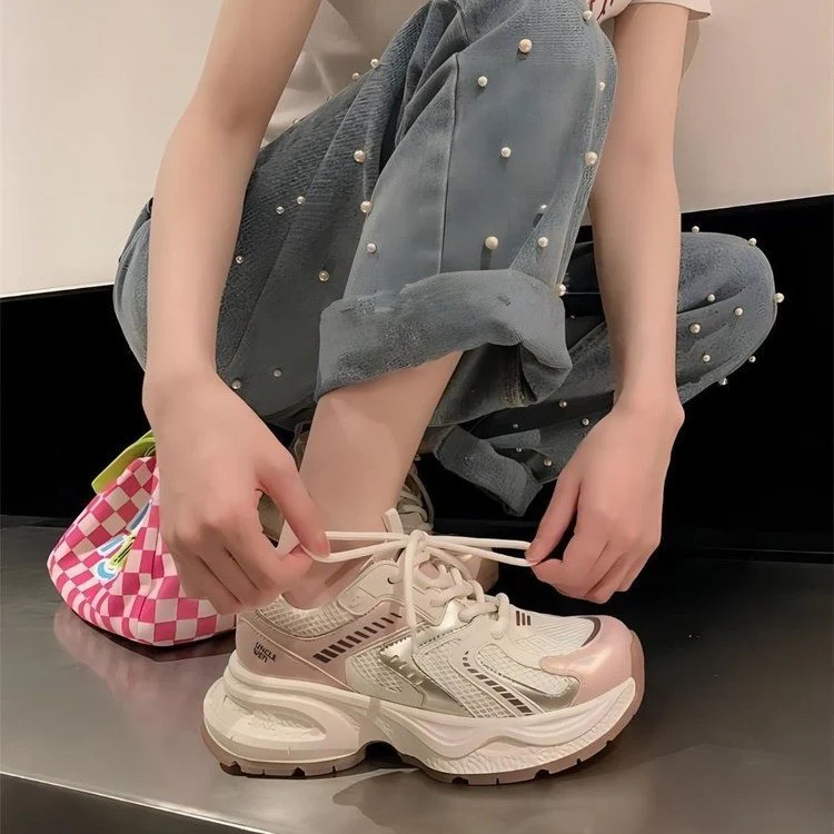 Damen Laufende Sneakers mit atmungsaktivem Mesh-Obermaterial und stabiler Dämpfung Heidi Mode - Image 3