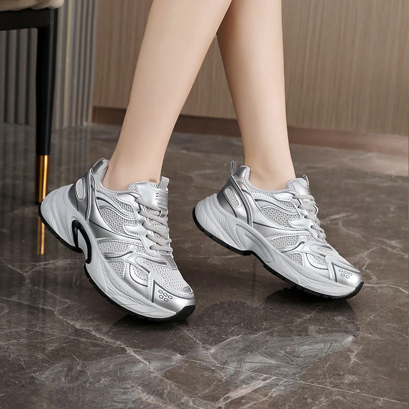 Damen Laufschuhe mit atmungsaktivem Obermaterial und stoßdämpfender Sohle Heidi Mode - Image 4