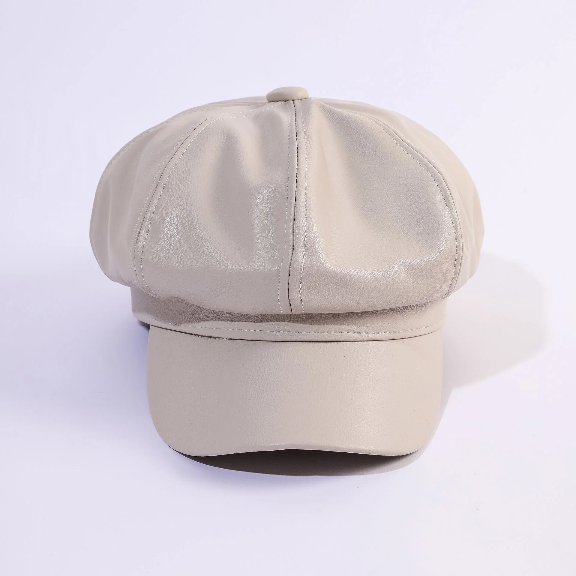 Damen Leder-Baker Boy Cap mit Klassischem Design Heidi-Mode - Image 2