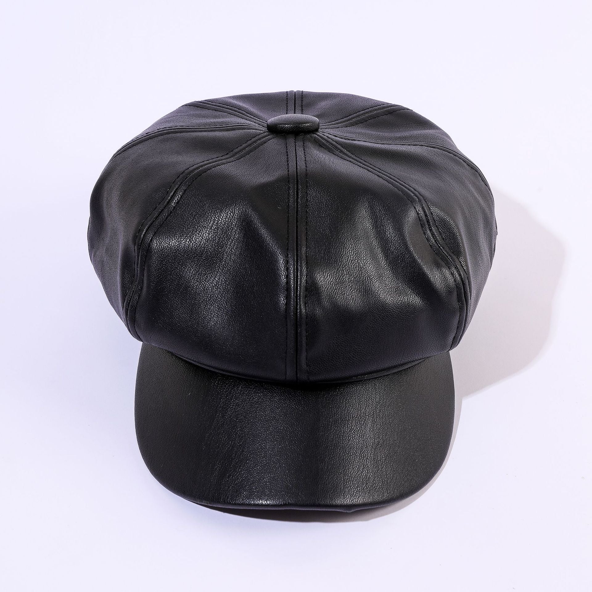 Damen Leder-Baker Boy Cap mit Klassischem Design Heidi-Mode - Image 7