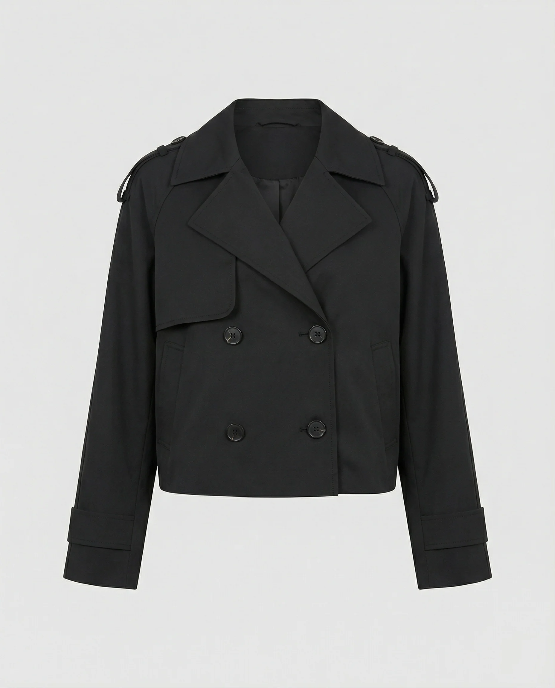 Damen Lederjacke Kurz Locker Geschnitten PU-Leder Stylische Übergangsjacke - Image 4