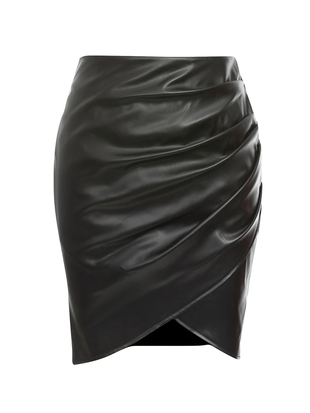 Damen rock mit asymmetrischer Drapierung und schickem Schnitt Heidi-Mode - Image 4