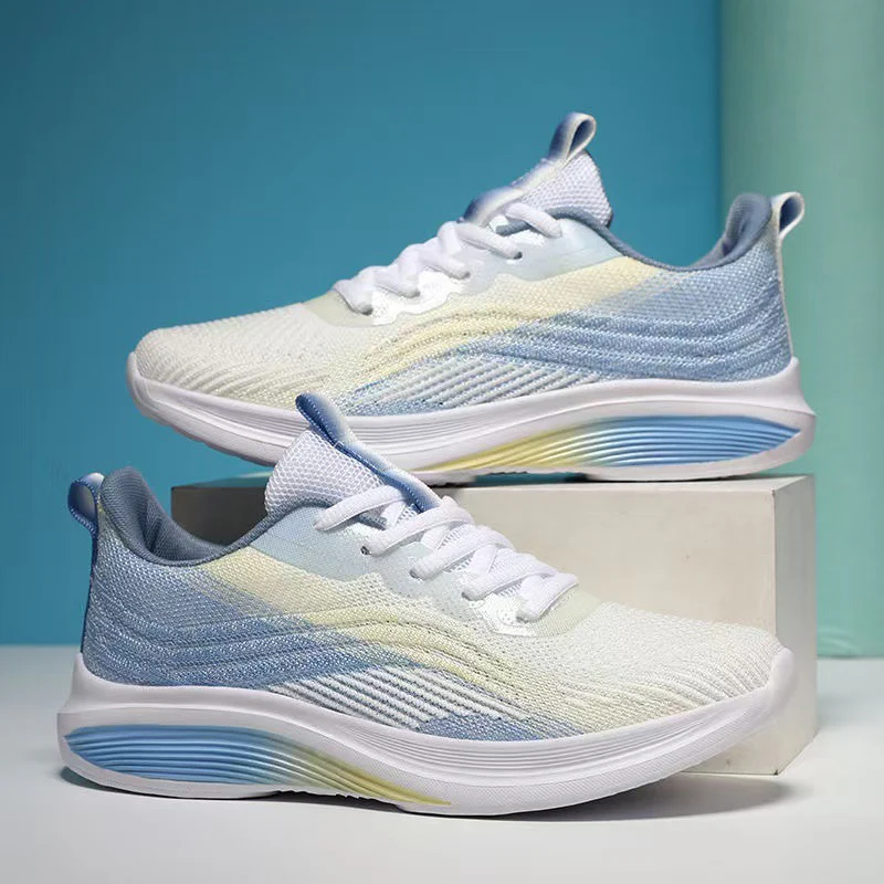 Damen Leichte Fitness-Sneaker mit atmungsaktiver Strick-Oberfläche und stoßdämpfender Sohle Heidi Mode - Image 6