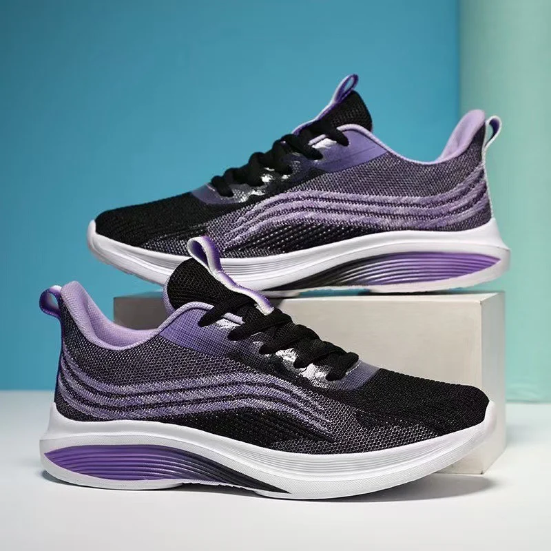 Damen Leichte Fitness-Sneaker mit atmungsaktiver Strick-Oberfläche und stoßdämpfender Sohle Heidi Mode - Image 8
