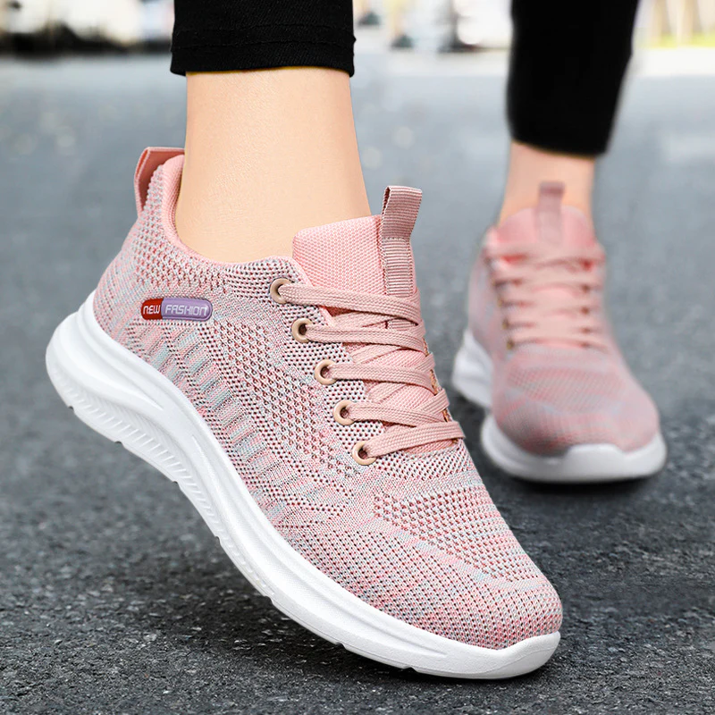 Damen Leichte Fitness Sneakers mit atmungsaktivem Mesh-Obermaterial Heidi Mode - Image 2