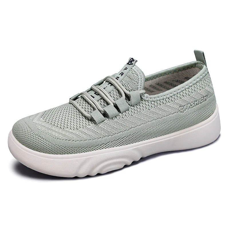 Damen Leichte Freizeit Sneakers mit elastischem Strickdesign und rutschfester Sohle Heidi Mode - Image 5