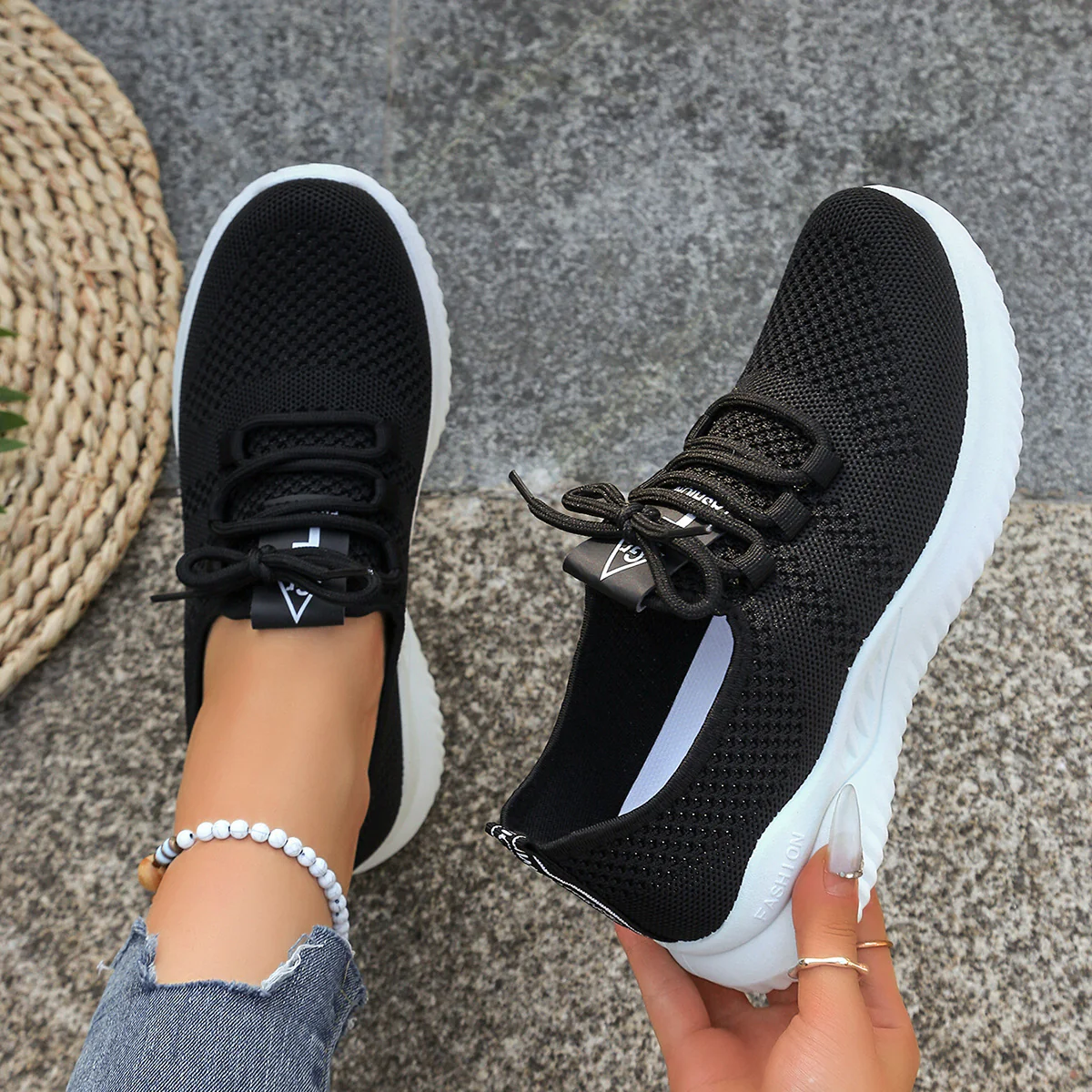 Damen Leichte Laufschuhe mit atmungsaktiver Mesh-Konstruktion und flexibler Sohle Heidi Mode - Image 2