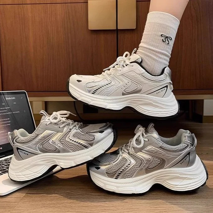Damen Leichte Laufschuhe mit atmungsaktiver Mesh-Oberfläche und dämpfender Sohle Heidi Mode - Image 4