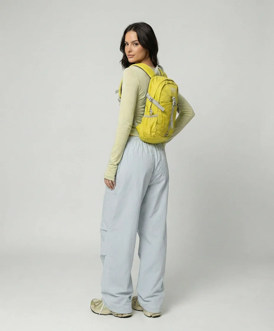 Damen leichte packbare Outdoor-Hose mit weitem Bein elastischem Bund und aufgesetzten Seitentaschen Heidi-Mode - Image 4