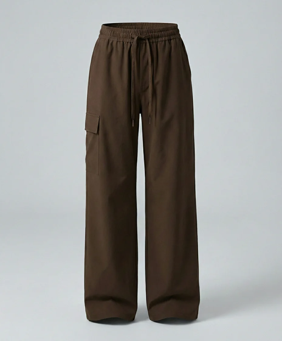 Damen leichte packbare Outdoor-Hose mit weitem Bein elastischem Bund und aufgesetzten Seitentaschen Heidi-Mode - Image 9