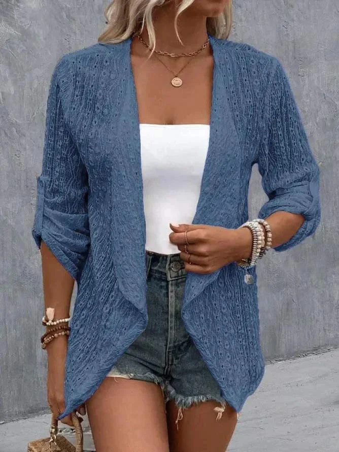 Damen Leichte Schichtenjacke aus atmungsaktiver Struktur Heidi-Mode - Image 3