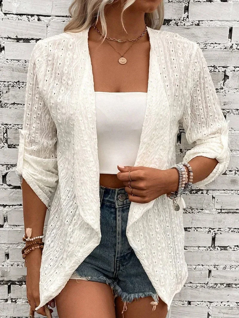 Damen Leichte Schichtenjacke aus atmungsaktiver Struktur Heidi-Mode - Image 4
