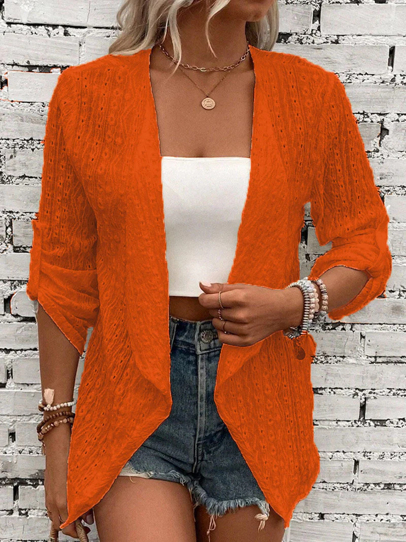 Damen Leichte Schichtenjacke aus atmungsaktiver Struktur Heidi-Mode - Image 5