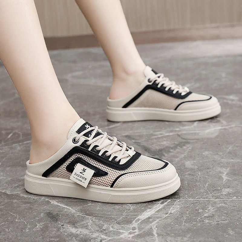 Damen leichte Slip-On Sneakers mit atmungsaktiver Mesh-Oberfläche Heidi Mode - Image 3