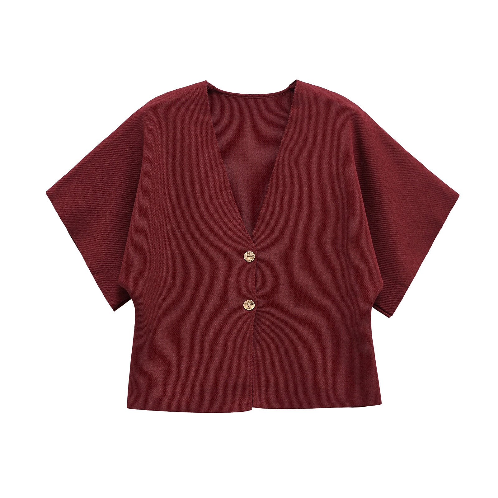 Damen Leichte Strickjacke mit Elegantem V-Ausschnitt und Luxuriösen Knopfdetails Heidi-Mode - Image 4
