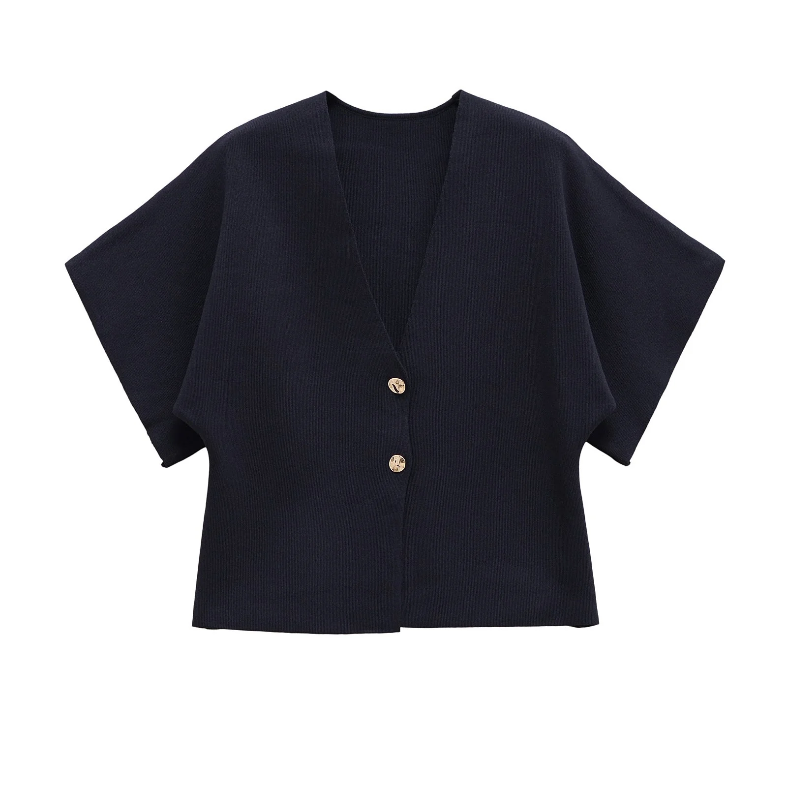 Damen Leichte Strickjacke mit Elegantem V-Ausschnitt und Luxuriösen Knopfdetails Heidi-Mode - Image 5