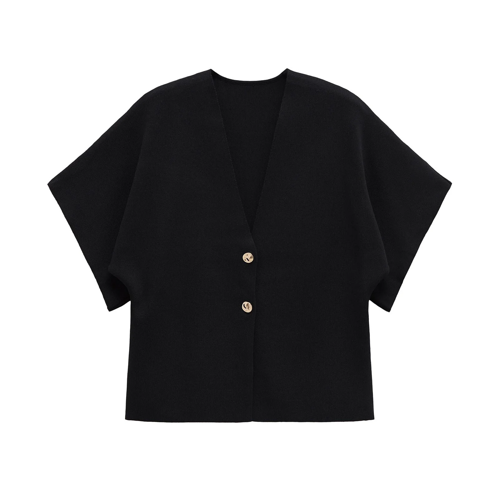 Damen Leichte Strickjacke mit Elegantem V-Ausschnitt und Luxuriösen Knopfdetails Heidi-Mode - Image 7