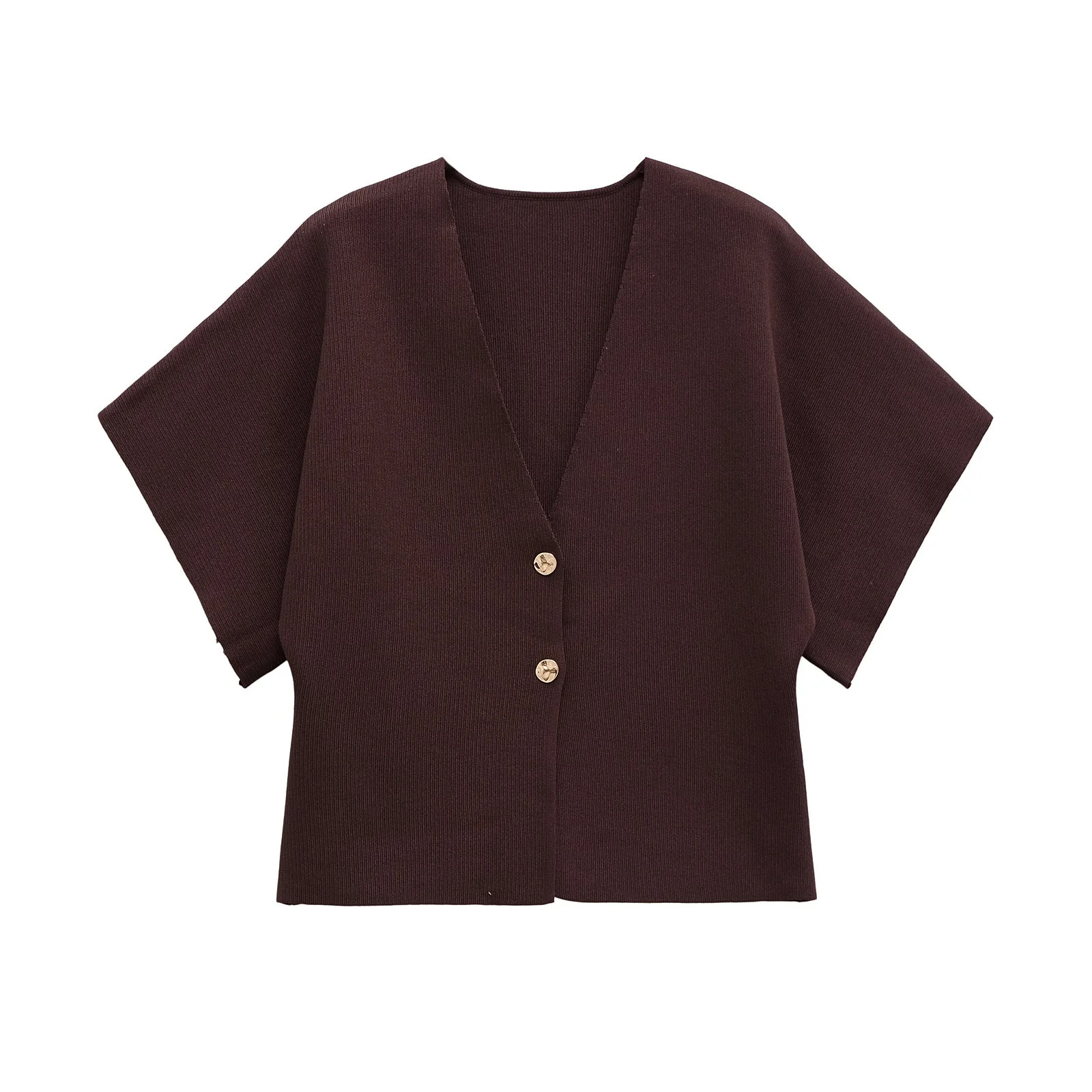 Damen Leichte Strickjacke mit Elegantem V-Ausschnitt und Luxuriösen Knopfdetails Heidi-Mode - Image 8