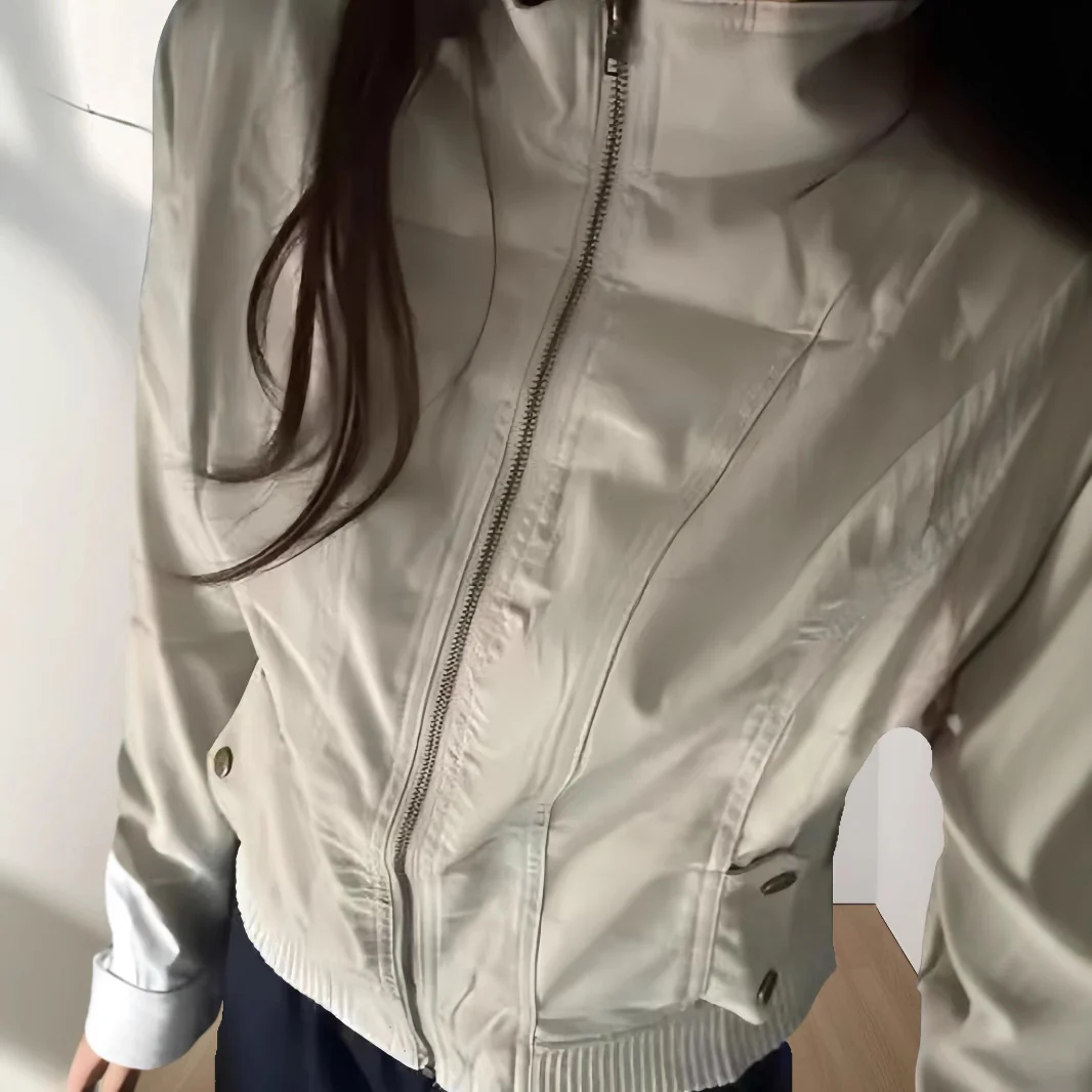Damen leichte Übergangsjacke mit strukturiertem Design Heidi-Mode - Image 3