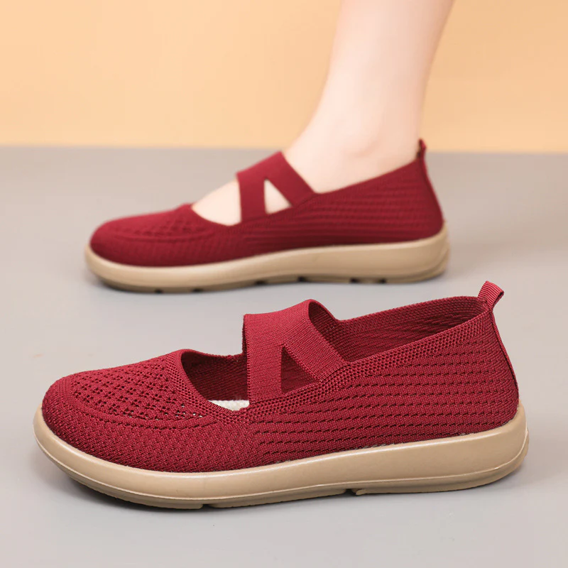 Damen leichte und atmungsaktive Ballerinas mit flexiblem Obermaterial Heidi Mode - Image 2