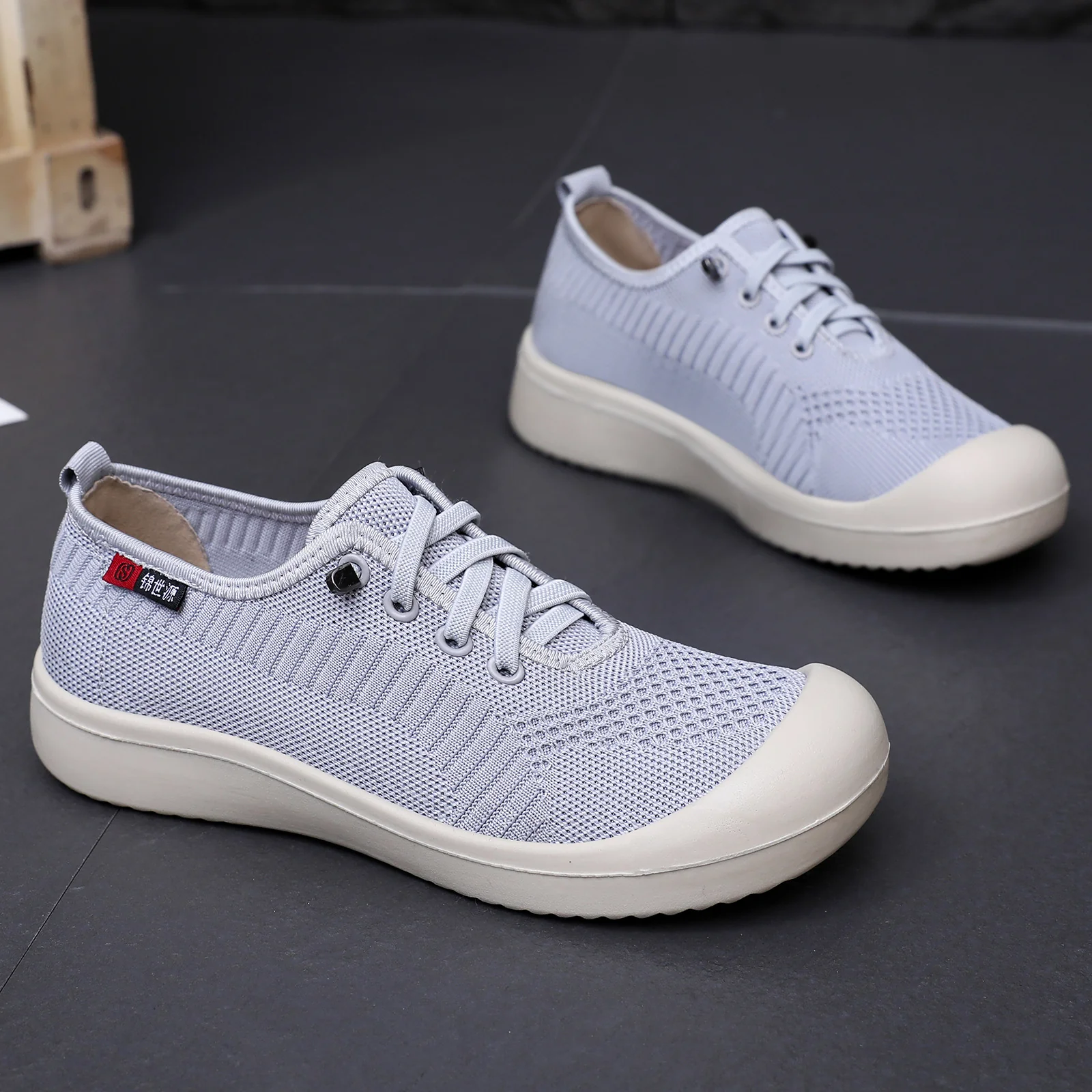 Damen Leichte und atmungsaktive Freizeitschuhe mit elastischem Obermaterial Heidi Mode - Image 4