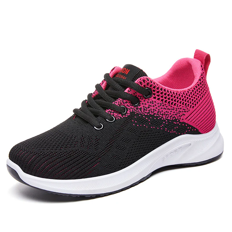 Damen Leichte und atmungsaktive Laufschuhe mit flexiblem Strickdesign Heidi Mode - Image 3