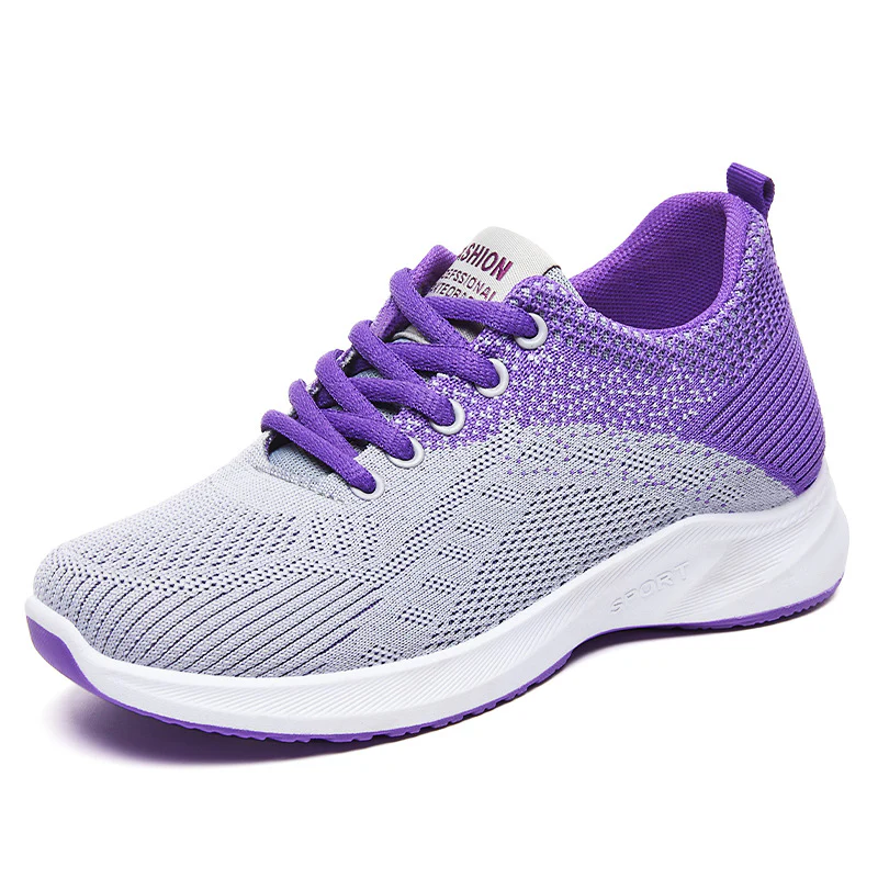Damen Leichte und atmungsaktive Laufschuhe mit flexiblem Strickdesign Heidi Mode - Image 4
