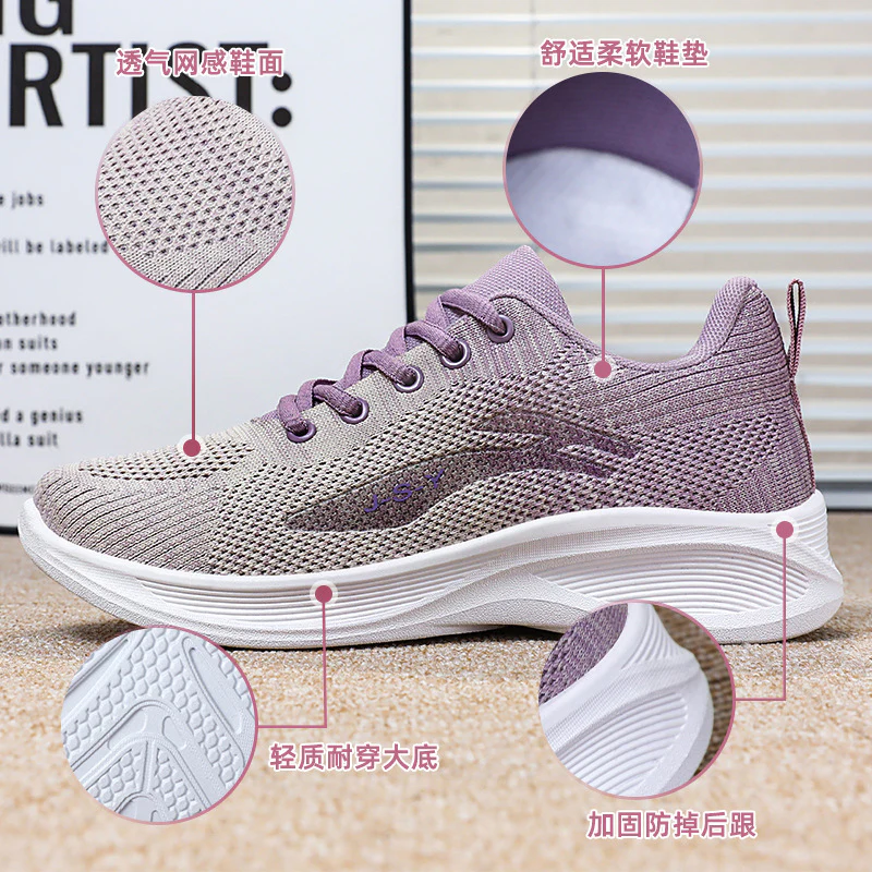 Damen Leichte und atmungsaktive Laufschuhe mit flexibler Sohle Heidi Mode - Image 4