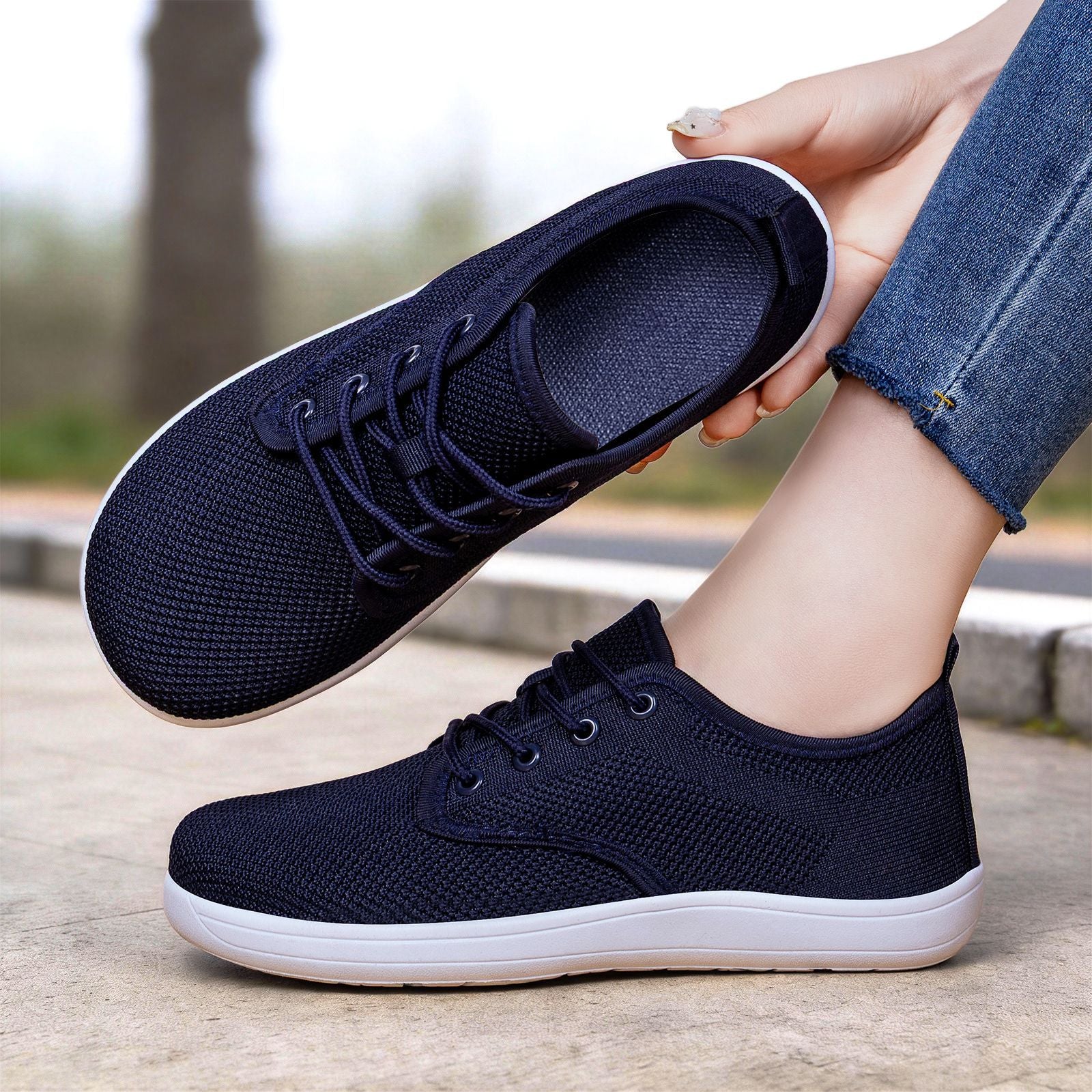 Damen Leichte und atmungsaktive Schnürschuhe mit flexiblem Obermaterial Heidi Mode - Image 2