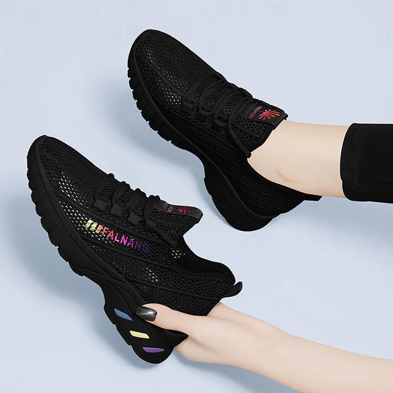 Damen Leichte und atmungsaktive Sport Sneakers mit elastischem Obermaterial Heidi Mode - Image 6