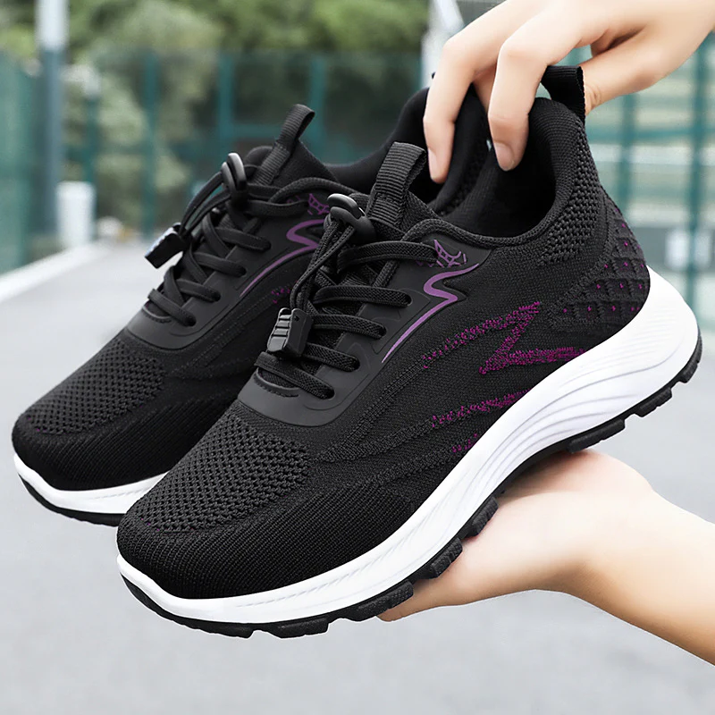 Damen Leichte und atmungsaktive Sport-Sneakers mit elastischem Obermaterial Heidi Mode - Image 2