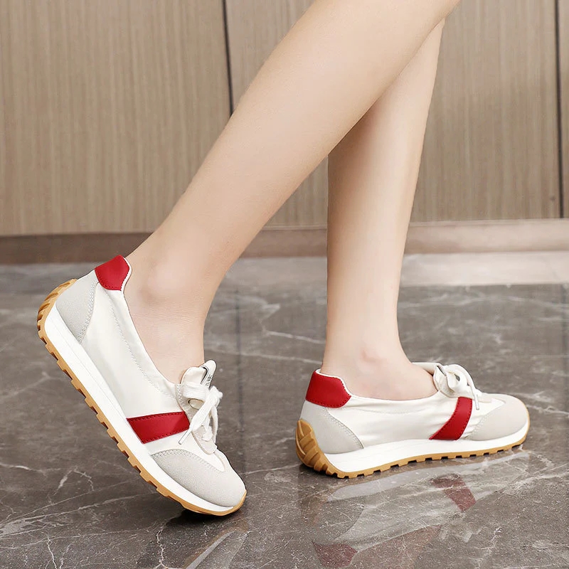 Damen Leichte und flexible Freizeitsneaker mit elastischer Einfassung Heidi Mode - Image 3