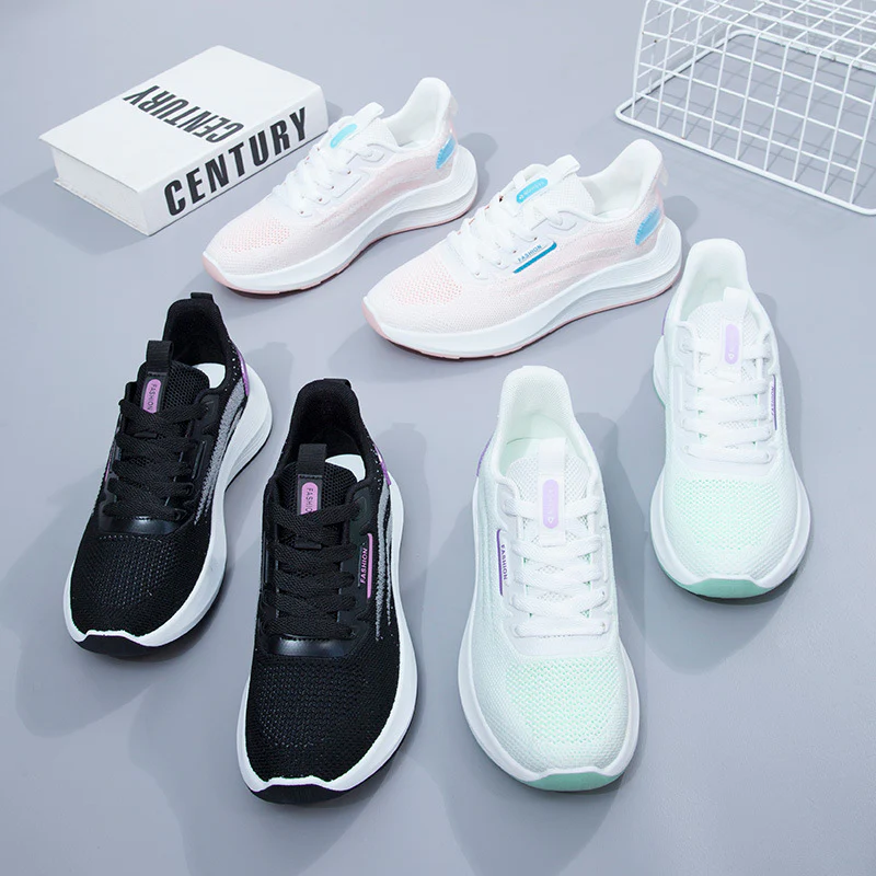 Damen Leichte und flexible Lauf-Sneaker mit atmungsaktiver Mesh-Oberfläche Heidi Mode - Image 4