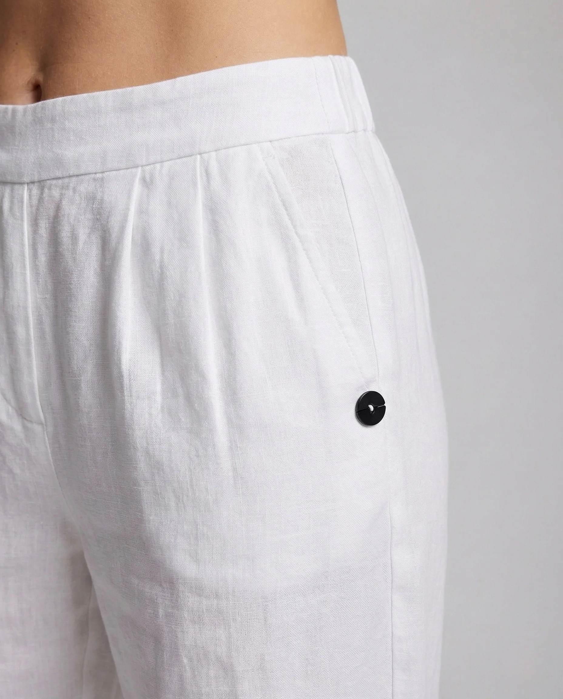Damen Leinenhose mit Elastischem Bund & Seitentaschen | Heidi-Mode - Image 3