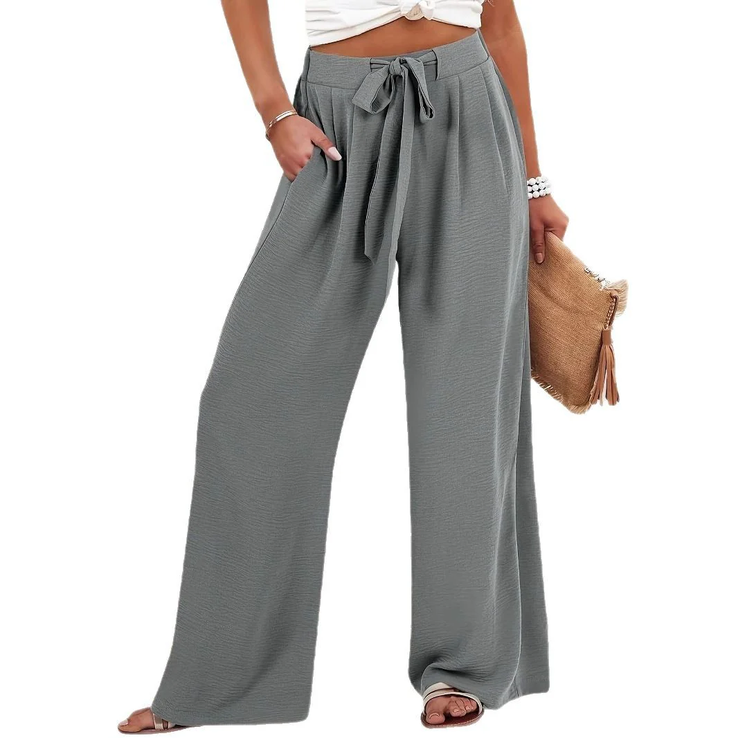 Damen Leichte und luftige Palazzohose mit seitlichen Taschen Heidi-Mode - Image 6