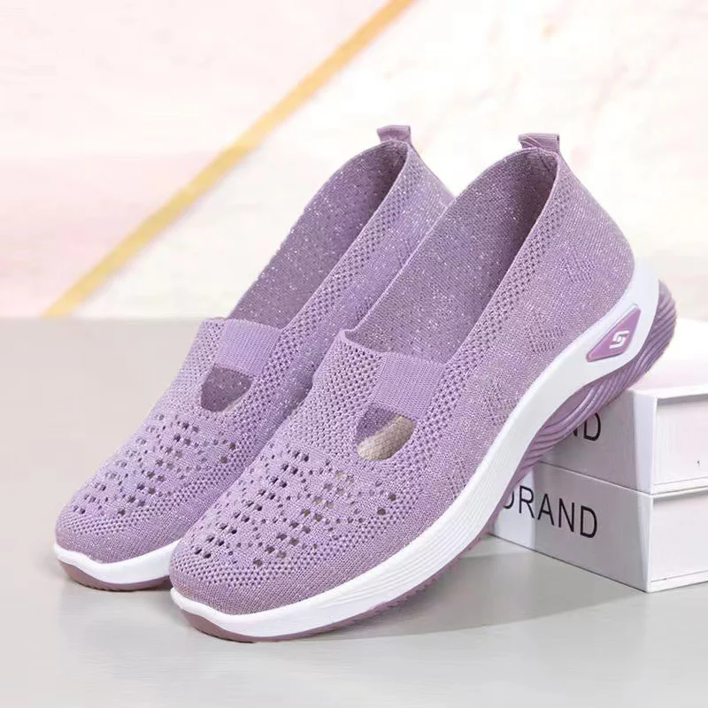 Damen Leichte und luftige Slip-On Sneakers mit elastischer Sohle Heidi Mode - Image 6