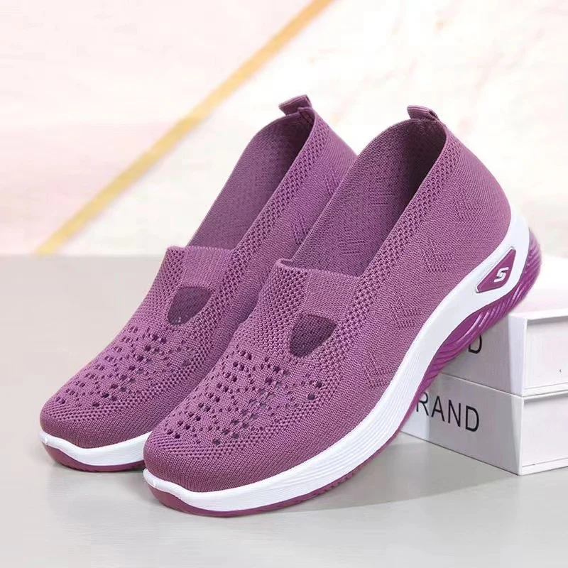 Damen Leichte und luftige Slip-On Sneakers mit elastischer Sohle Heidi Mode - Image 7