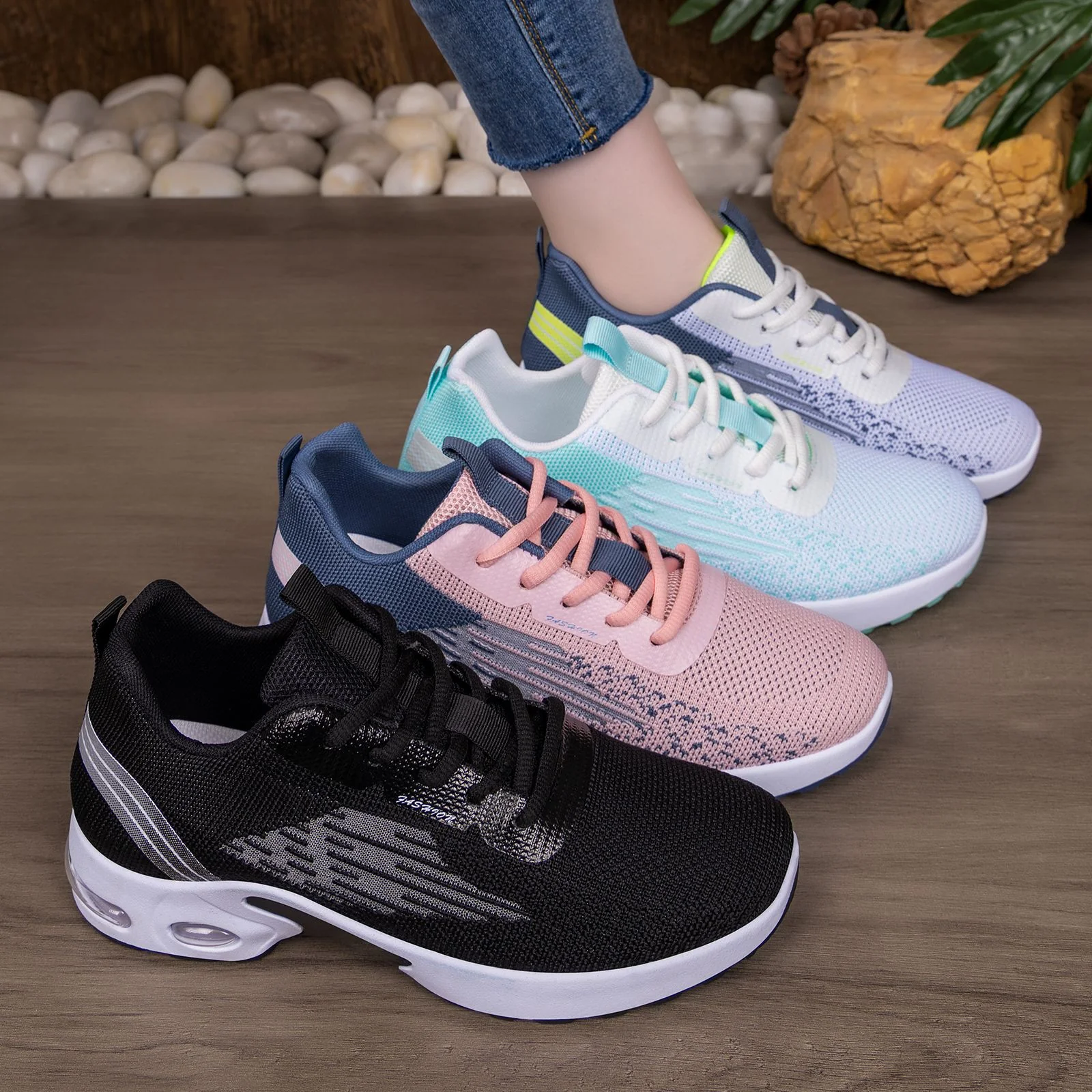 Damen Leichte und vielseitige Laufschuhe mit atmungsaktivem Obermaterial Heidi Mode - Image 4