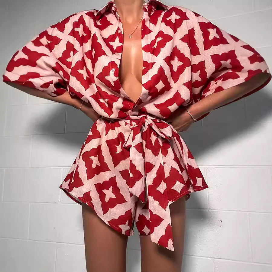 Damen Leichter, Luftiger Kaftan mit Bindegürtel Heidi-Mode - Image 2