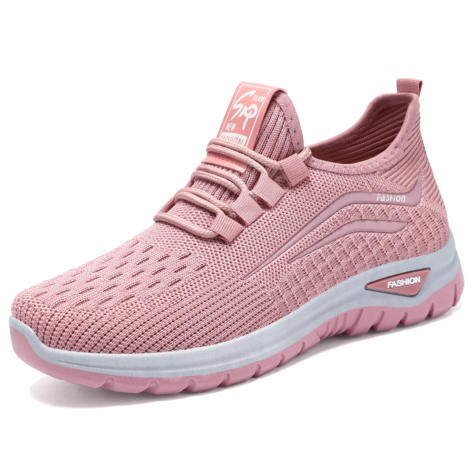 Damen leichtgewichtige Strick-Sneakers mit flexibler Sohle Heidi Mode - Image 5