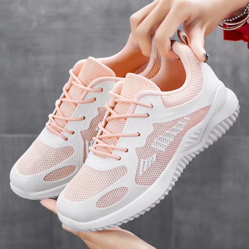 Damen Leichtgewichtige Trainingsschuhe mit atmungsaktivem Mesh-Obermaterial und dämpfender Sohle Heidi Mode - Image 2