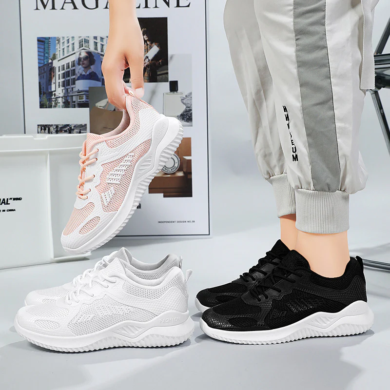 Damen Leichtgewichtige Trainingsschuhe mit atmungsaktivem Mesh-Obermaterial und dämpfender Sohle Heidi Mode - Image 4