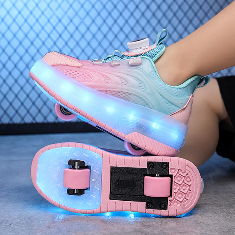 Damen Leuchtende Sport-Sneaker mit bequemer Passform und atmungsaktivem Obermaterial Heidi Mode - Image 2