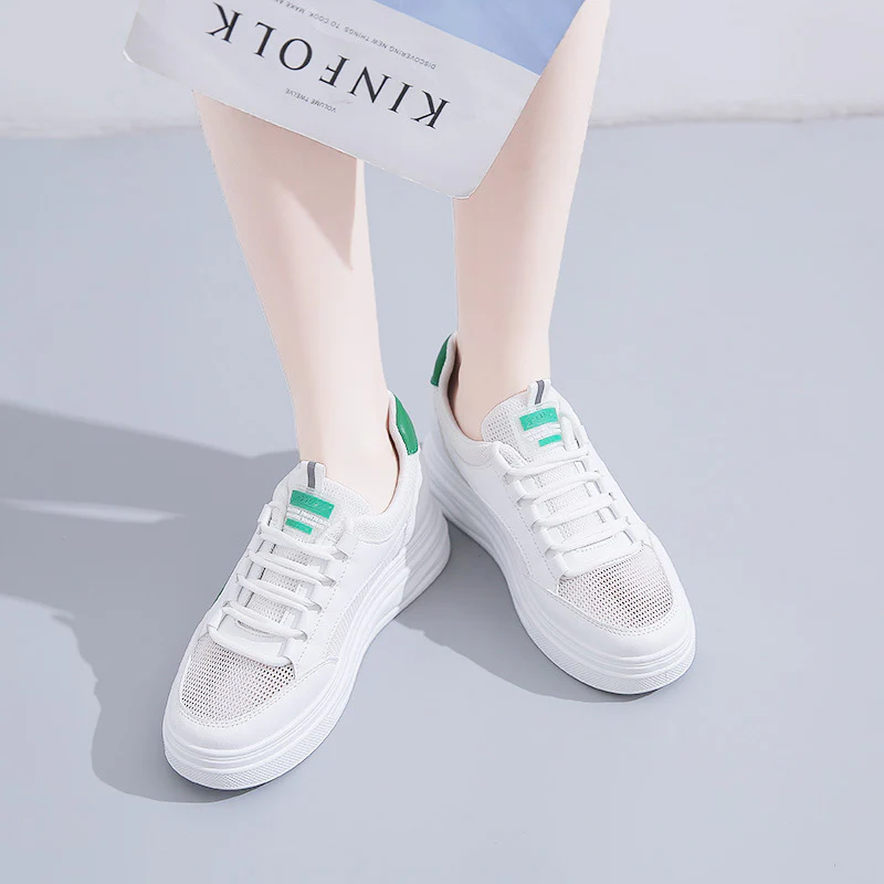 Damen Lifestyle Sneakers mit atmungsaktiver Mesh-Oberfläche und bequemer Dämpfung Heidi Mode - Image 3